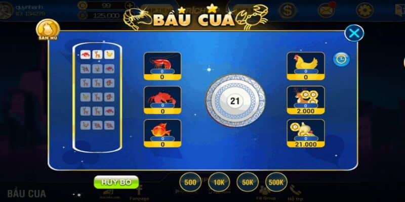 Bầu cua tôm cá trên 333Win 